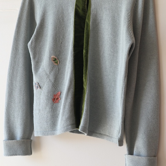 Vintage Pastel Cute Green Cardigan - Picture 6 of 7